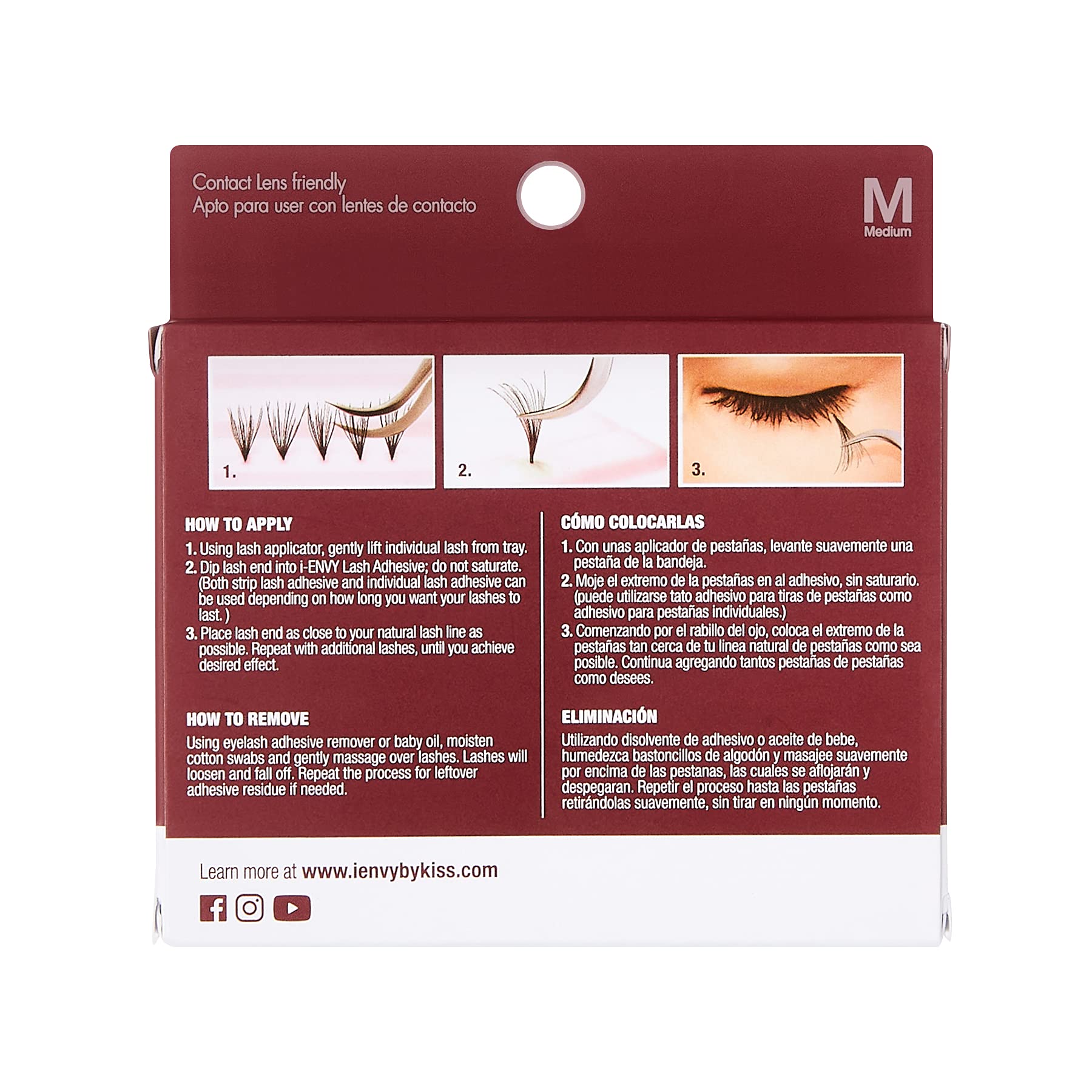 Kiss I Envy Knot Free Medium 70 Lashes Ultra Black