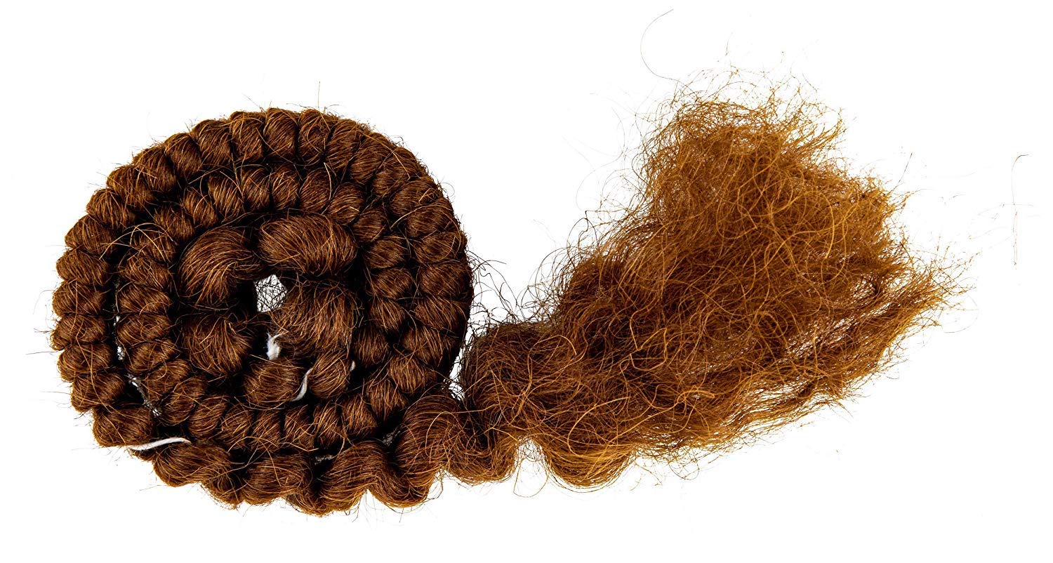 Mehron Crepe Hair 12-inch Braid (Light Brown)