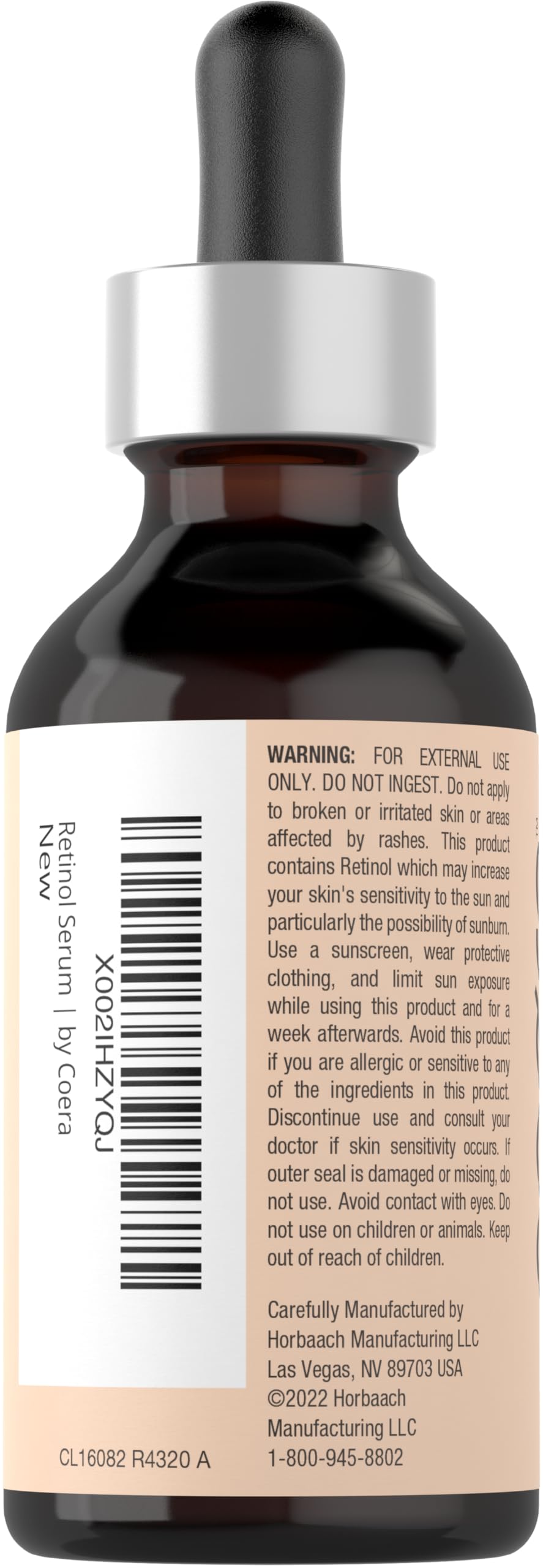 Coera Retinol Serum for Face | 2 fl oz | Professional Strength Formula | Free of Parabens & Fragrances | Packaging May Vary