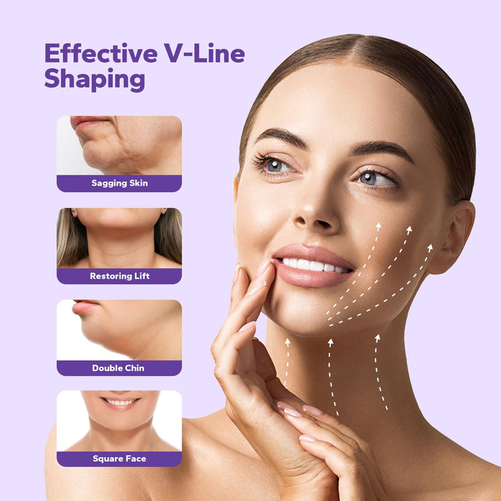 FairyFace V-Line Lifting Chinstrap, V-Line Mask, Chinstrap for Sleeping, Reusable Face Strap, Chin Up Patch, V-Shaped Belt, Shaped Face Mask for Sagging