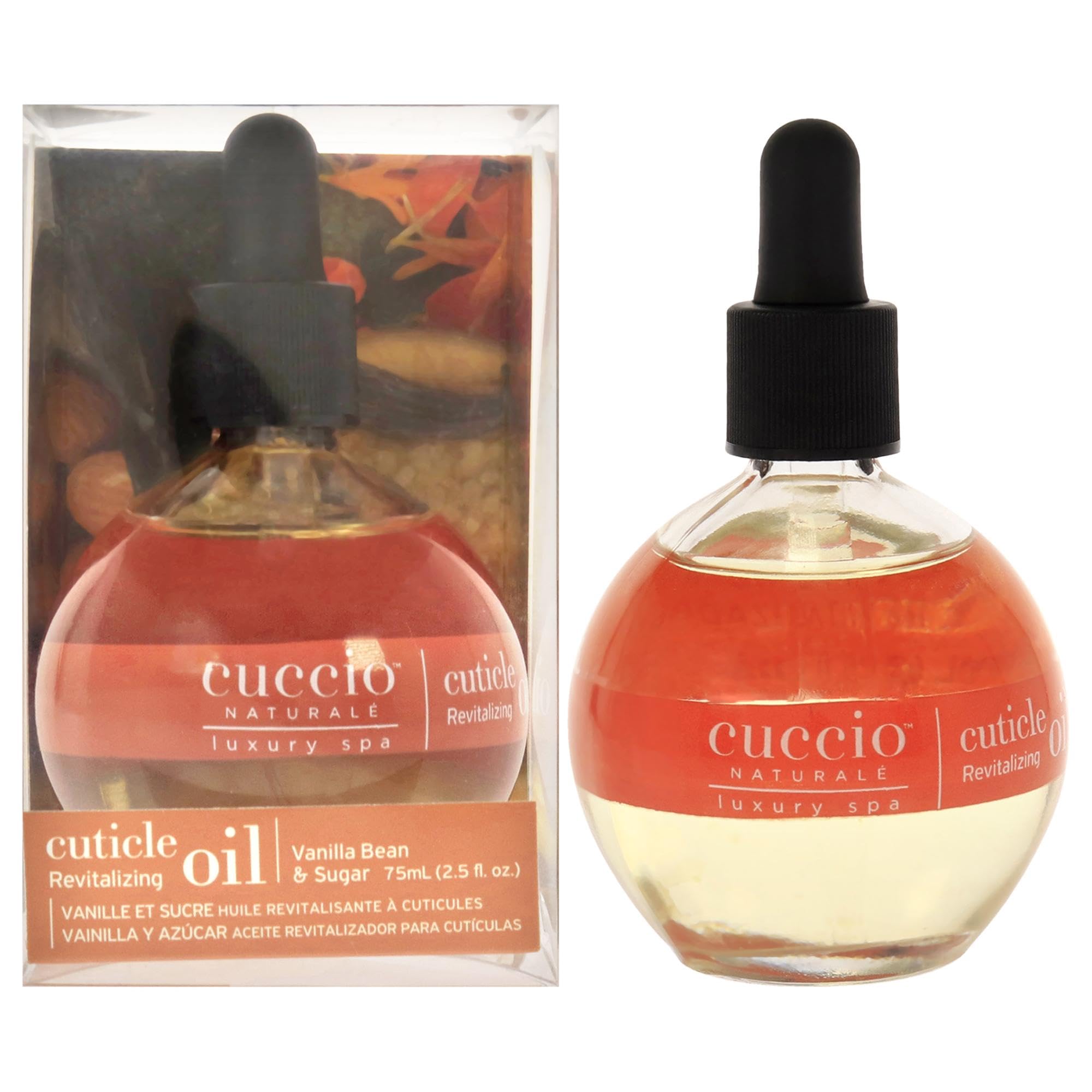 Cuccio Naturale Revitalizing Cuticle Oil - Hydrating Oil to Repair Cuticles Overnight- Remedy For Damaged And Thin Nails - Paraben And Cruelty Free - Vanilla Bean And Sugar 2.5 Oz