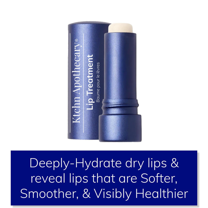 Ktchn Apothecary 100% Natural Ultra-Hydrating Lip Balm & Conditioner-in-1 | Hydrate & Soften Dry/Chapped Lips | Silky Smooth, Never Waxy | Men & Women | Pack of 2