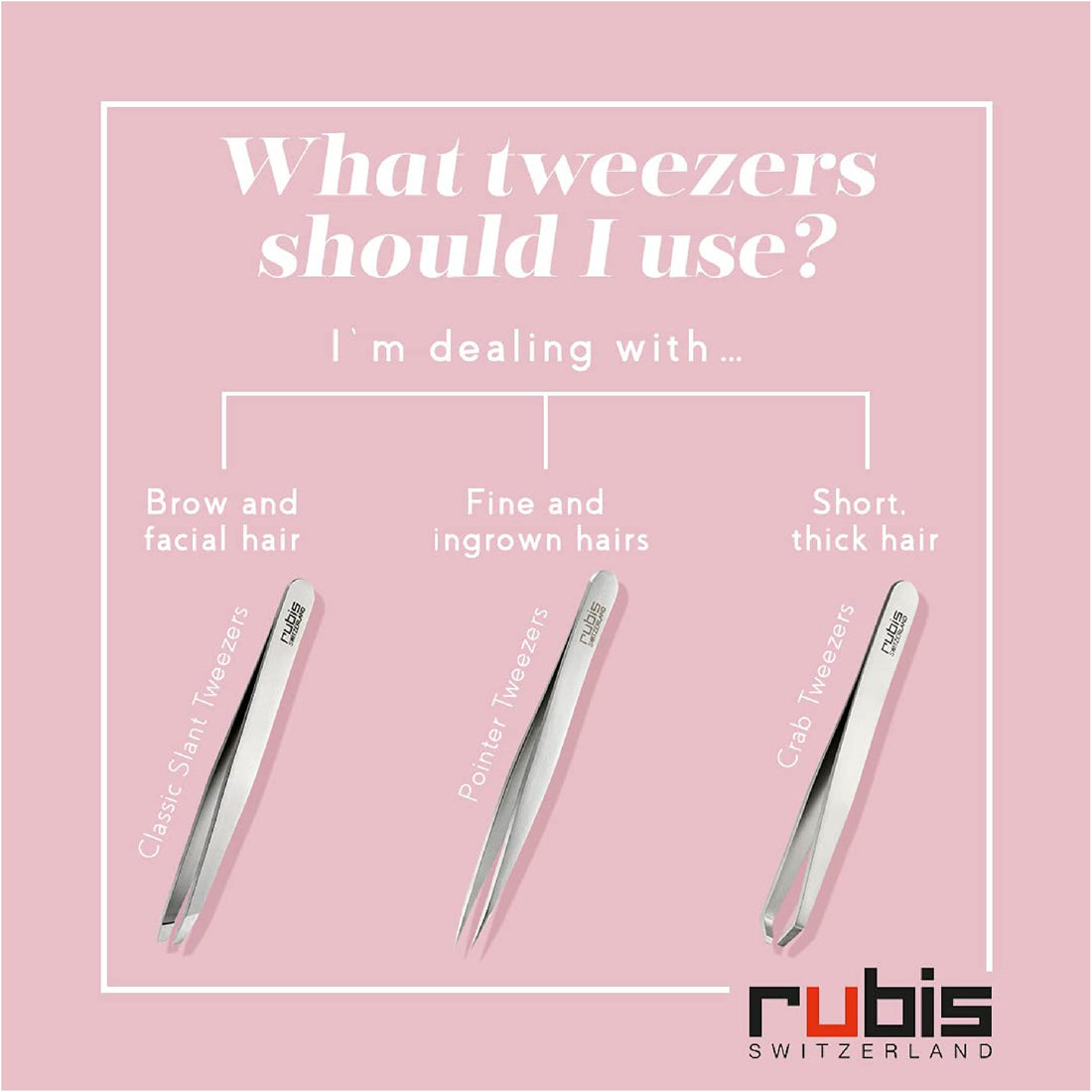 Rubis Switzerland Blue Slant Tweezer 1K1.09