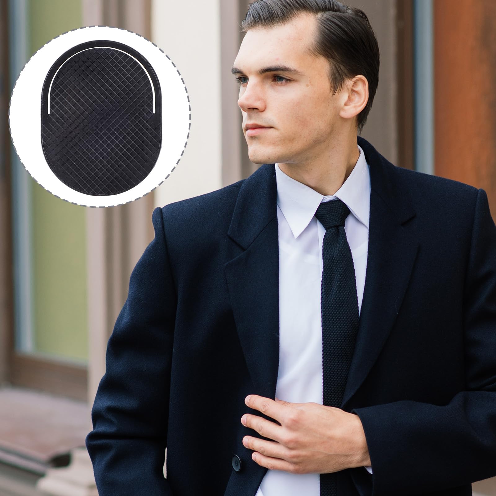 12pcs Palm Combs Portable Shampoo Pocket Combs Massager Hair Brush Comb Shower Comb Scalp Massager Brush Comb Wave Brush Palm Hair Brushes for Home Travel Office Pets (Black)