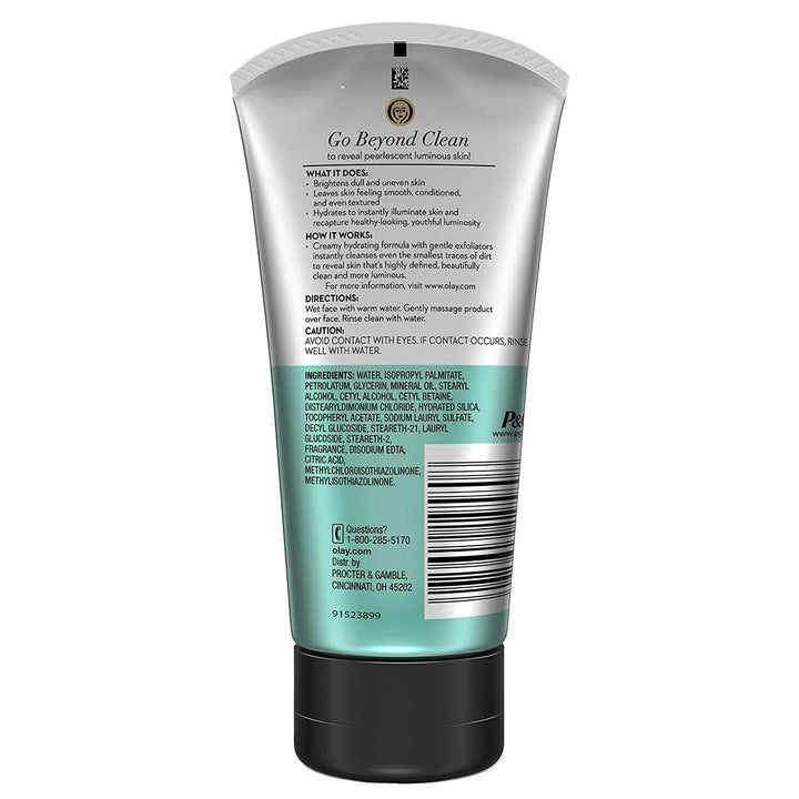 Facial Cleanser by Olay Luminous Brightening Cream Face Cleanser with Vitamin E, 5.0 Fluid Ounce (Pack of 3)