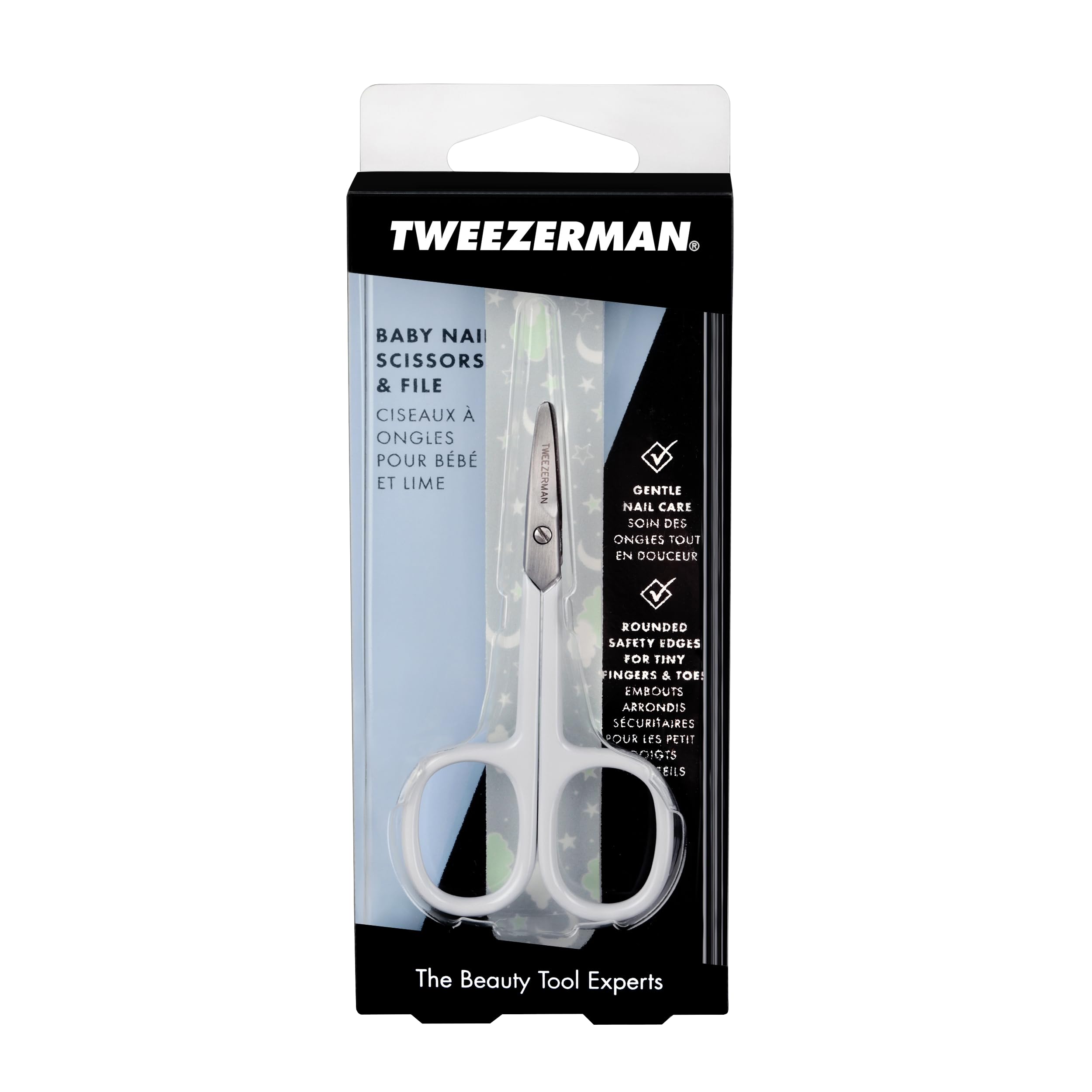 Tweezerman Baby Nail Scissors with Bear File (Assorted)