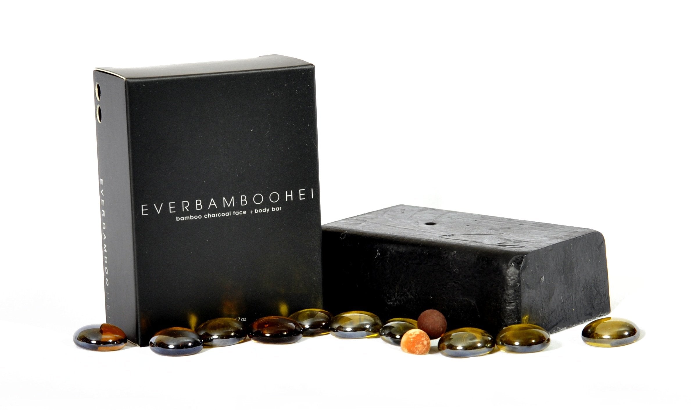 Ever Bamboo HEI Bamboo Charcoal Moisturizing Face Body Soap Bar (200 g)