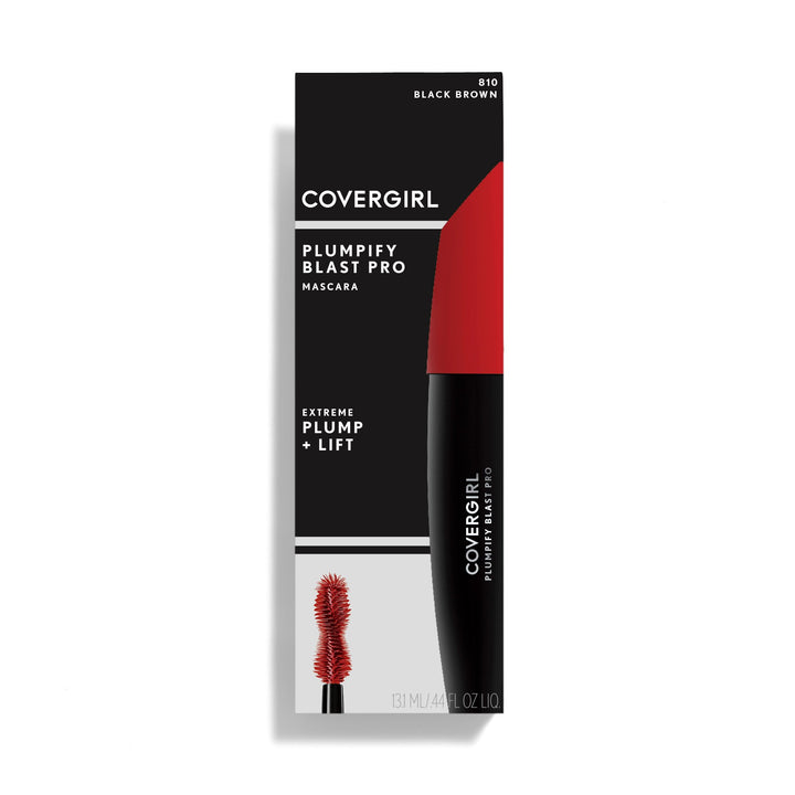 COVERGIRL Plumpify BlastPro Mascara, Black Brown ,0.44 fl oz (13ml) (Packaging may vary)