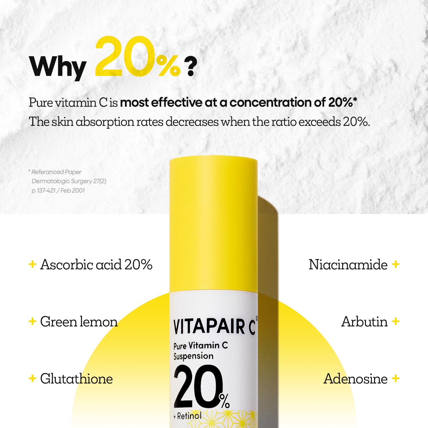 Nature Republic Vitapair C glow Reveal Ampoule, Niacinamide,Retinol, Panthenol, Citrus Lemon Fruit Extract, Vitamin C Ampoule, Korean Skin Care 24ml / 0.81 fl oz