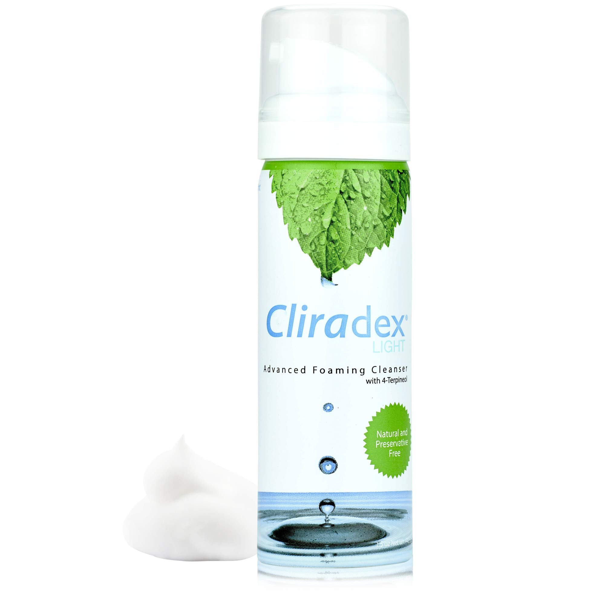 Cliradex Light Advanced Foaming Eyelid and Facial Cleanser - 44.3ml 1.5oz