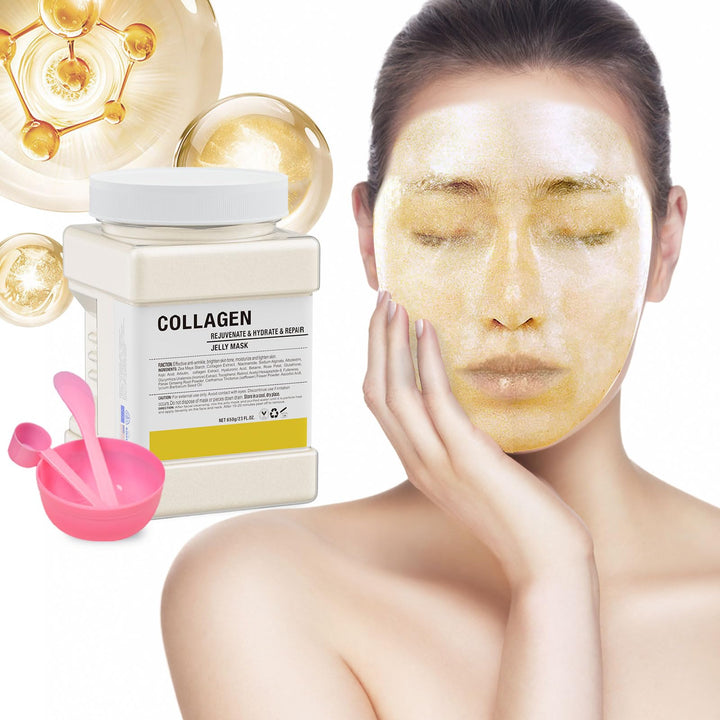 Truvenum Jelly Mask Powder for Facials Professional - Collagen Firming & Moisturizing Face Mask Skin Care, Hydrojelly Mask, Peel Off Jelly Masks for DIY Spa 23 Fl Oz