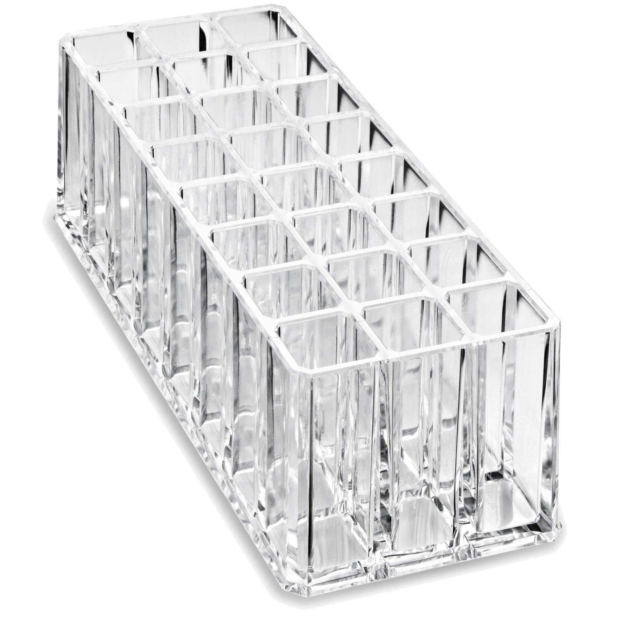 Acrylic Lip Gloss Organizer and Beauty Care Organizer - 24 Space Storage byAlegoryTM (Clear)