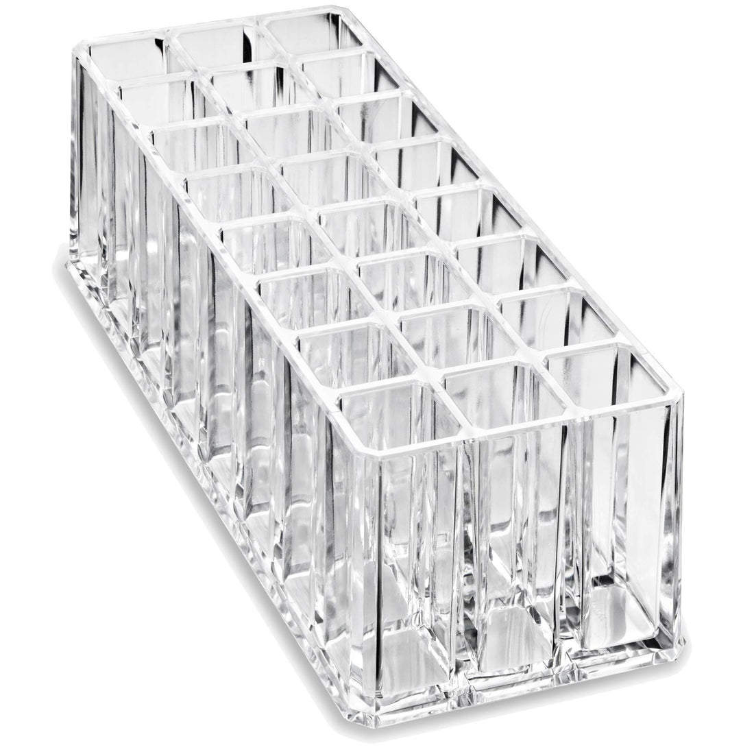 Acrylic Lip Gloss Organizer and Beauty Care Organizer - 24 Space Storage byAlegoryTM (Clear)