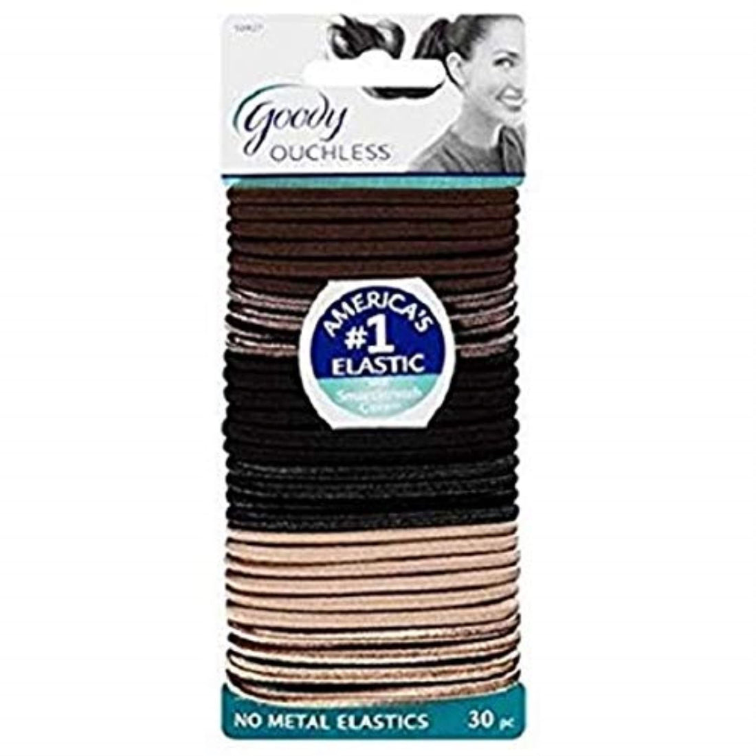 Goody WoMens Ouchless Braided Elastics, Starry Night, 30 Count