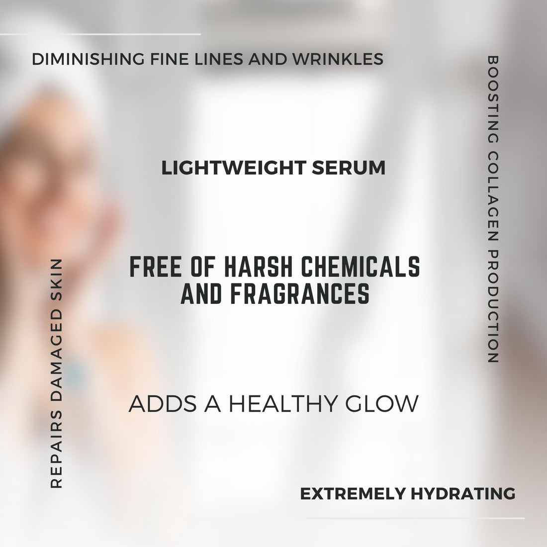Peptides Serum for Face - Hydrating Collagen Boost Anti Aging Serum with Retinol for Fine Lines & Wrinkles by Luminositie (30ml, Vegan)