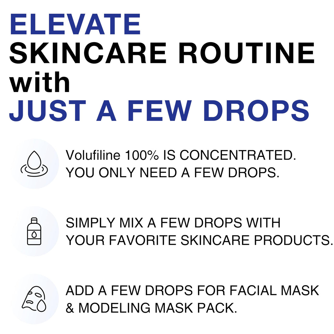 CELDYQUE 100% Pure Volufiline Concentrate Mix-in Serum - Skin Firming Solution & Clinically Proven | Anti-Wrinkle, Enhances Facial Contours, Boosts Collagen for Sagging Mature Skin Korean Skincare
