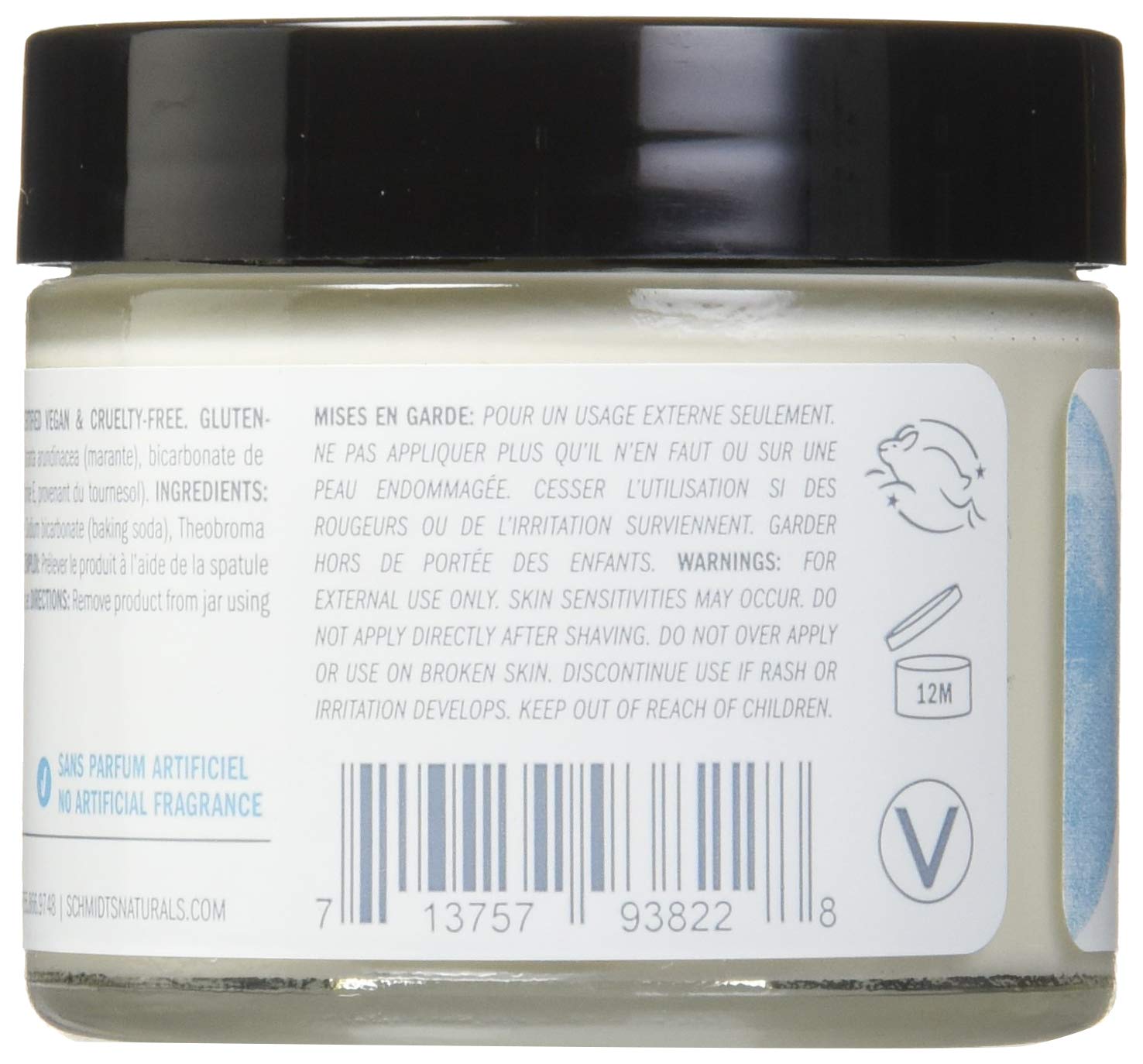 Schmidt's Natural Deodorant, Fragrance-Free, 2 Ounce