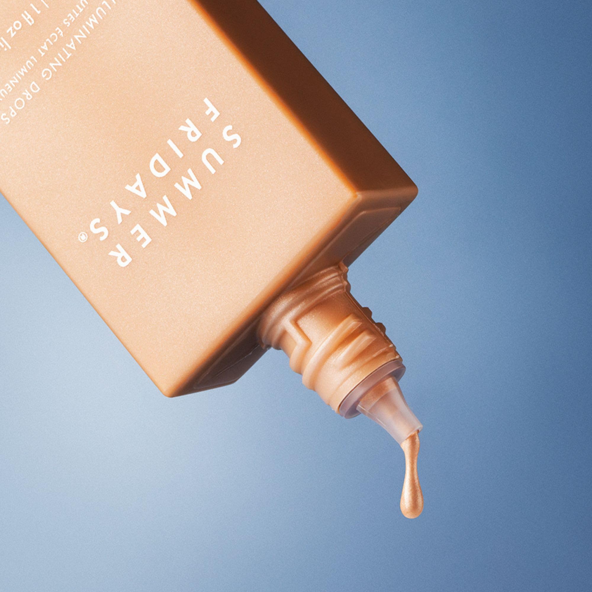 Summer Fridays Illuminating Drops - Hydrating Serum-Like Formula with Hyaluronic Acid - Dewy Summer Makeup with Skincare Benefits - Help Support a Healthy Skin Barrier (1 Fl Oz)