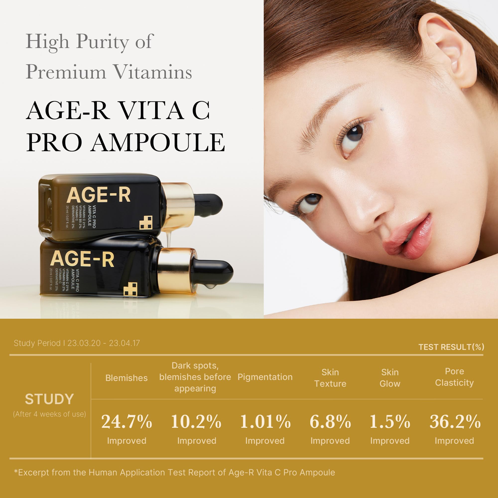 Medicube Age-R Vita C Pro Ampoule -Vitamin C Serum for Pigmentation, Uneven Skin Tone, and Hydration - Boost Absorption and Radiance by up to 780% with Age-R Booster Pro