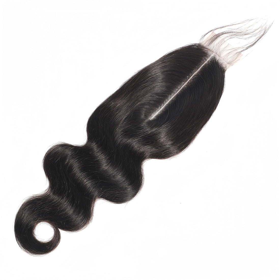 12 Inch: Risbaer Brazilian Body Wave Remy Hair 2X6 Swiss Lace Closure Natural Color High Ratio Hair Closure Human Hair Middle Part (12 Inch)