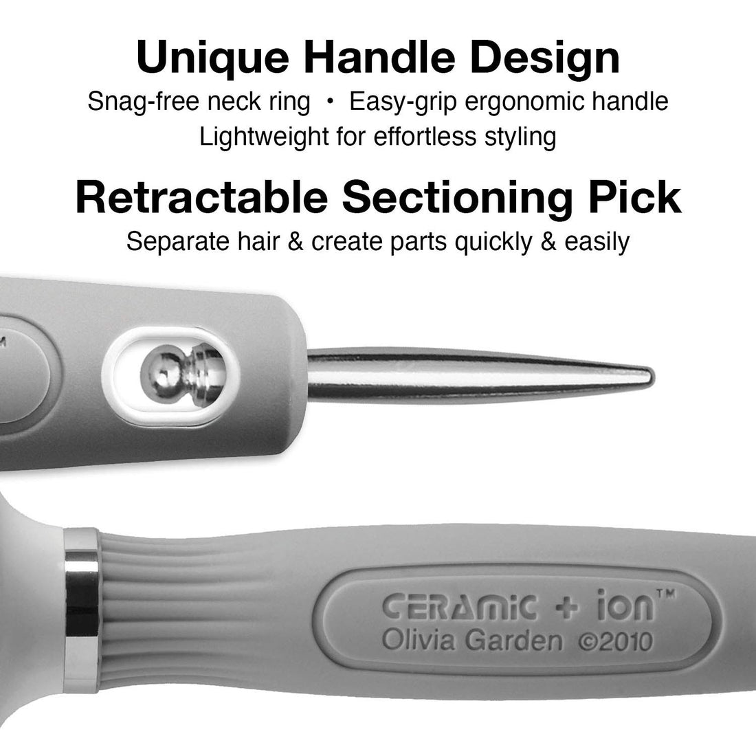 Olivia Garden Ceramic and Ion Turbo Vent Oval, Twin Large