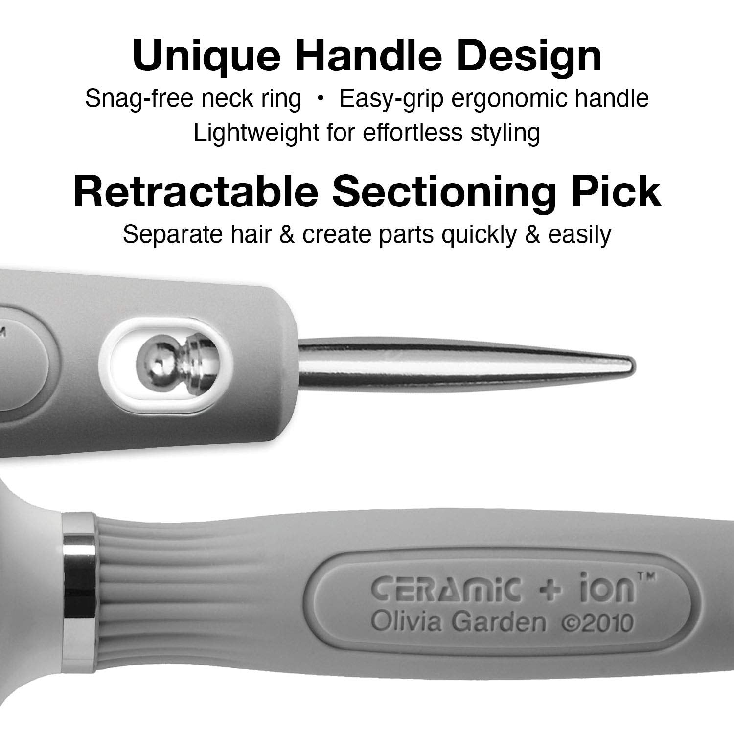 Olivia Garden Ceramic and Ion Turbo Vent Oval, Twin Medium