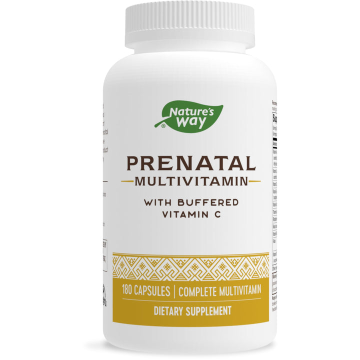 Nature's Way Prenatal Multivitamin, with folate for Healthy Brain and Spinal Development*, 180 Capsules