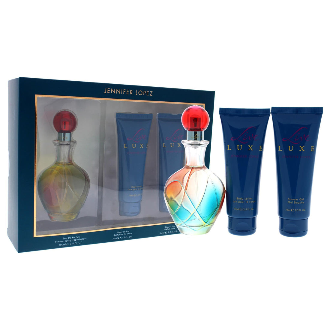 Jennifer Lopez Live Luxe By Jennifer Lopez for Women - 3 Pc Gift Set 3.4oz Edp Spray, 2.5oz Shower Gel, 2.5oz Body Lotion, 3count