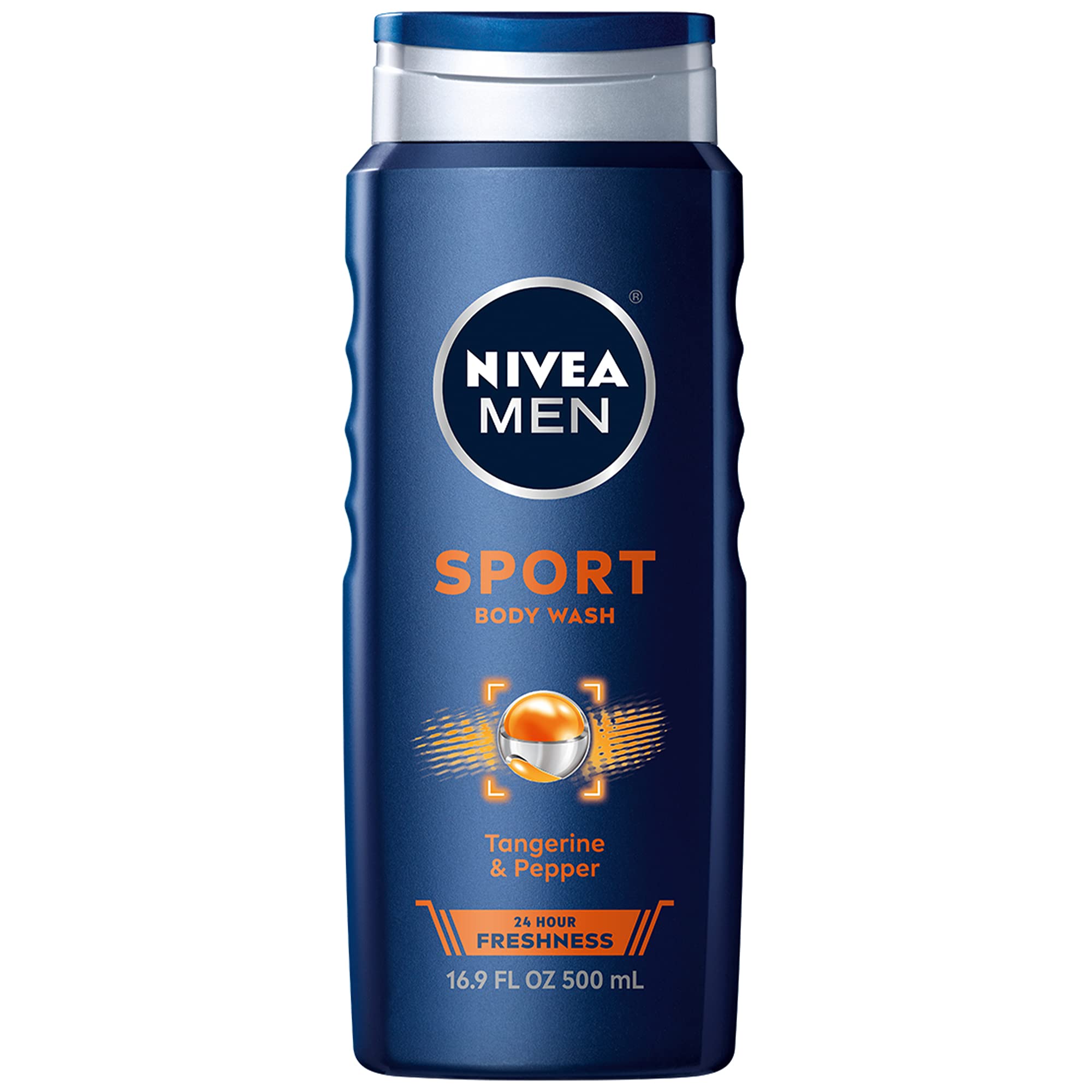 Nivea for Men Sport 3-in-1 Body Wash, 16.9 Fluid Ounce