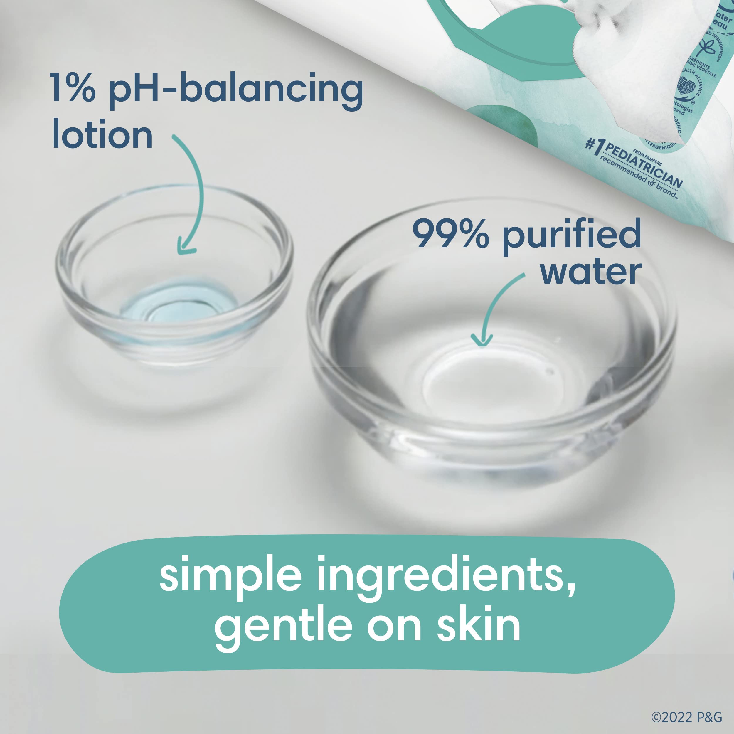 Pampers Aqua Pure Wipes(56 pcs)