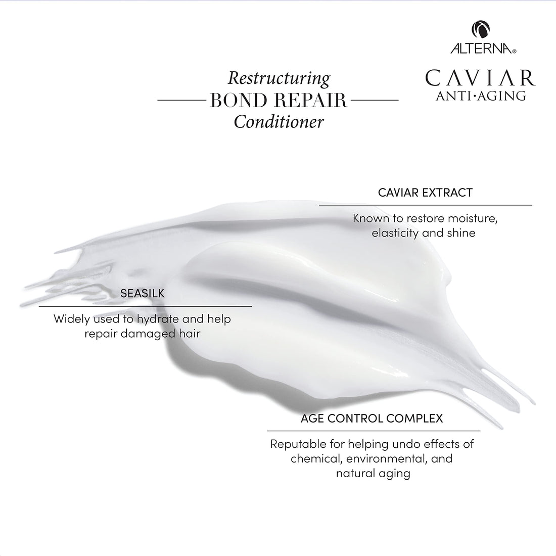 Alterna Caviar Anti-Aging Restructuring Bond Repair Conditioner, 16.5 Fl Oz