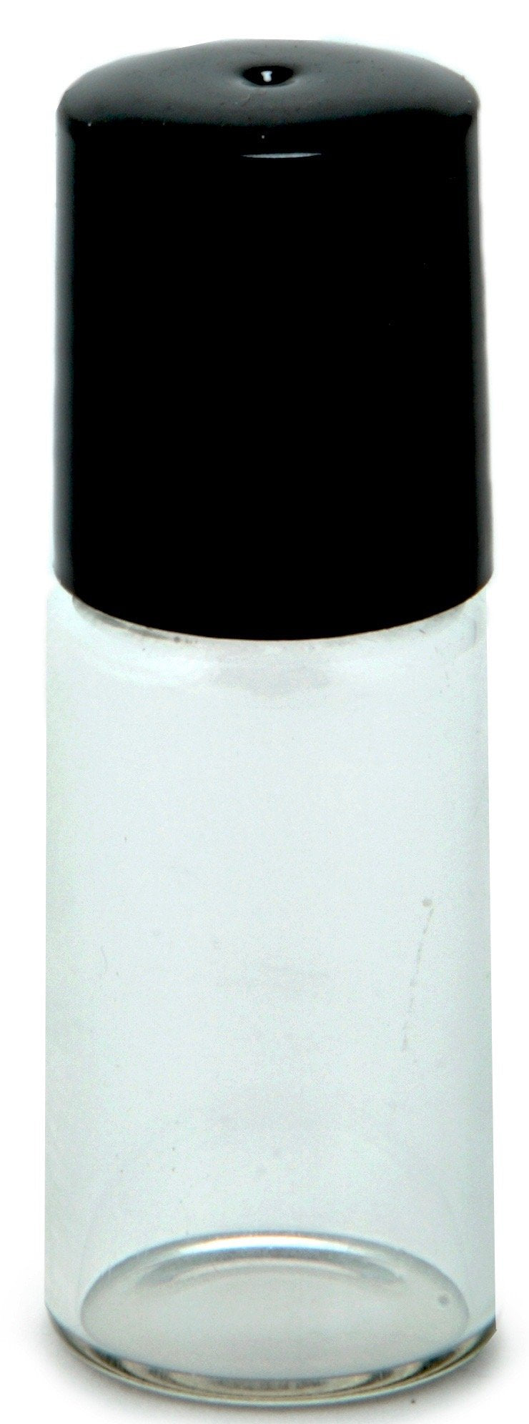 Vivaplex, 12, Clear, 3 ml Glass Roll-on Bottles with Stainless Steel Roller Balls - Dropper included