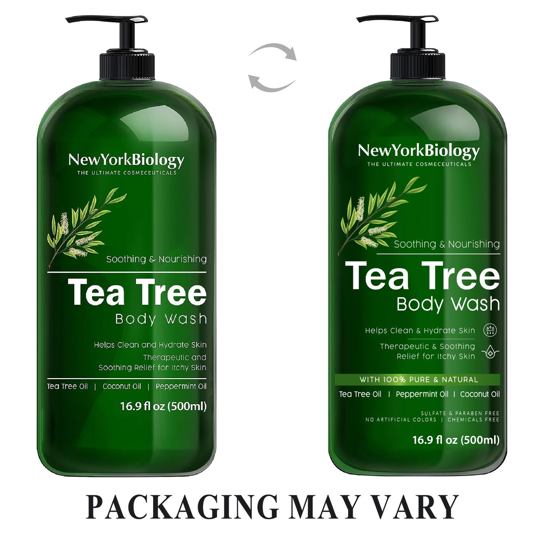 Antifungal Tea Tree Oil Body Wash - HUGE 16 OZ - 100% Pure & Natural - Extra Strength Professional Grade - Helps Soothe Toenail Fungus