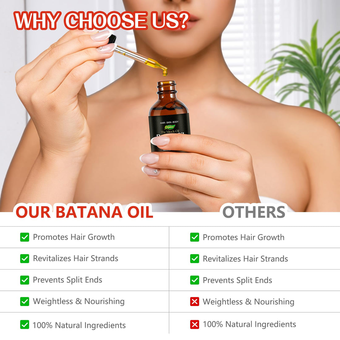 Uruses Moisturizing Massage Batana Oil, 100% Pure & Natural, Organic for Anti Hair Loss & Repair Damaged Hair Growth, 2PCS for Aromatherapy, Unscented, 4.04 Fl Oz