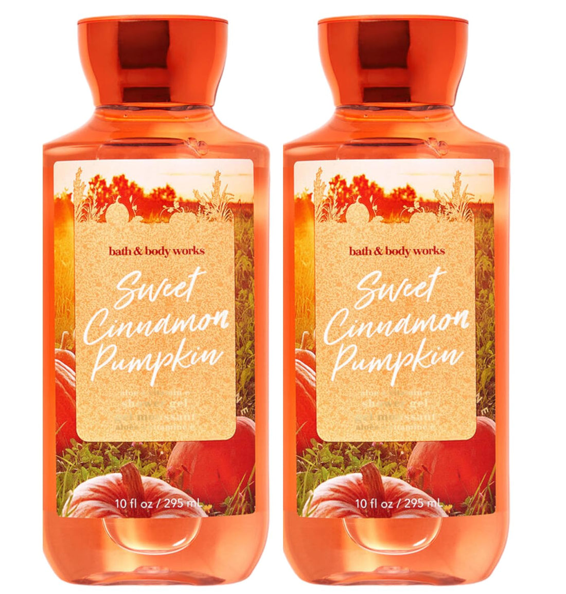 Bath & Body Works Signature Collection Shower Gel For Women10 fl oz Pack Of 2 (Sweet Cinnamon Pumpkin)