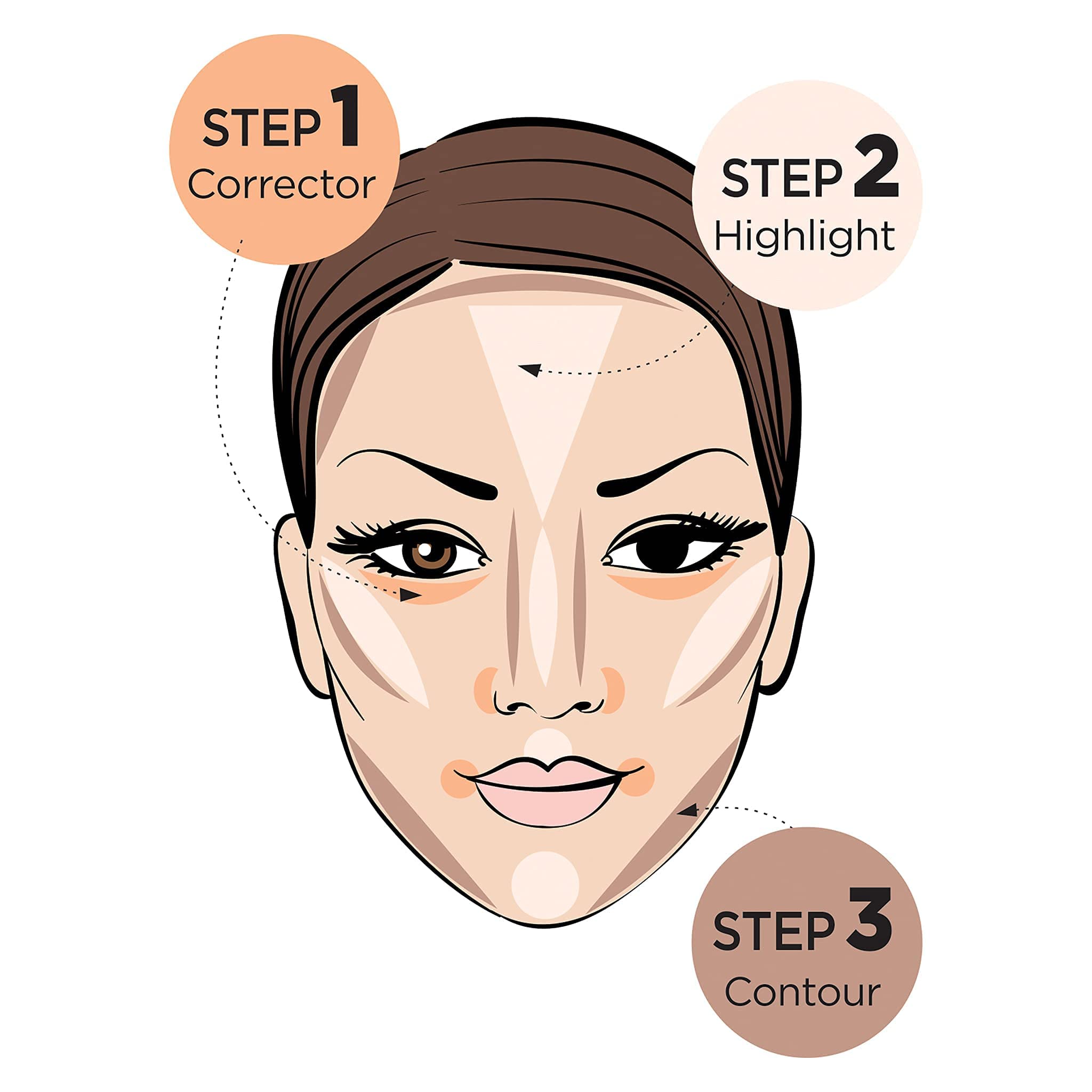 RPCC02 - Medium Dark : Rubykiss 3D CONTOUR Artist Cream Medium Dark #RPCC02