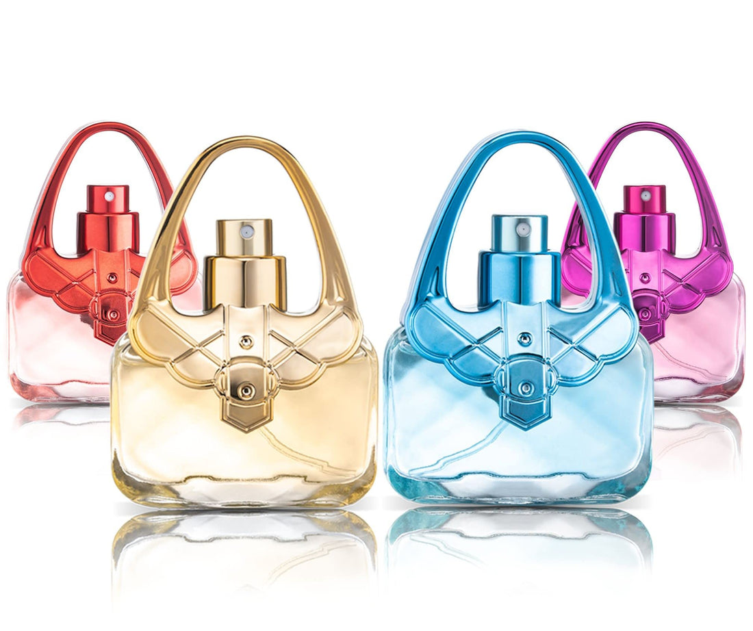 Beach Gal Mini Handbag Body Mist Spray Collection, Perfect Gift For Birthdays, Sweet Sixteens & Holidays Perfume Fragrances Of Chic, Fashion, Vogue & Dashing, .68 Oz, 4 Piece