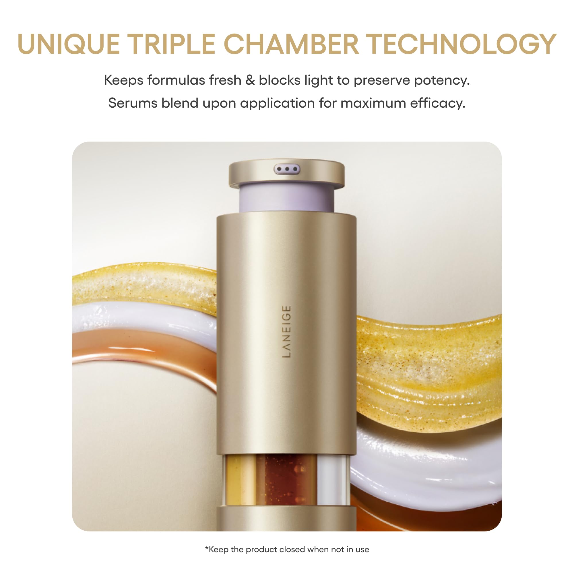 LANEIGE Perfect Renew 3X Signature Serum: Retinol, Ceramide & Collagen Peptides for Wrinkle Care, Firming, & Radiance