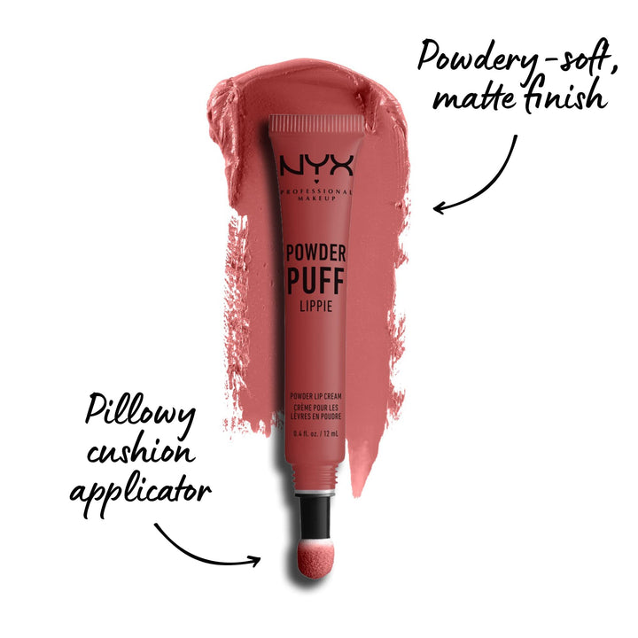 NYX PROFESSIONAL MAKEUP Powder Puff Lippie Lip Cream, Best Buds, 0.4 Ounce