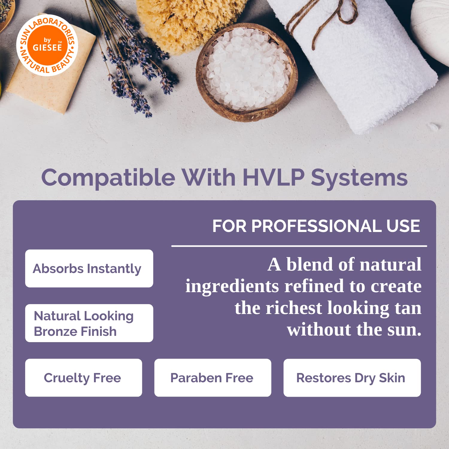 Sun Laboratories Ultra Dark Self Tanning Micro Mist Spray Tan Solution (16 oz) for Airbrush Tanning