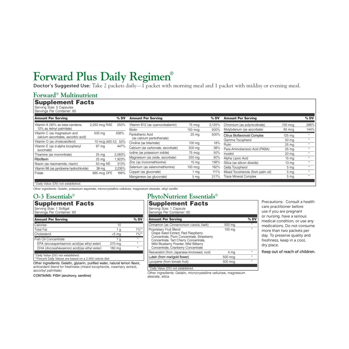 Dr. Whitaker's Forward Plus Daily Regimen - Comprehensive Multivitamin Supplement Supports Optimal Energy, Strength, Vitality, and Stamina - 60 Packets (30-Day Supply)