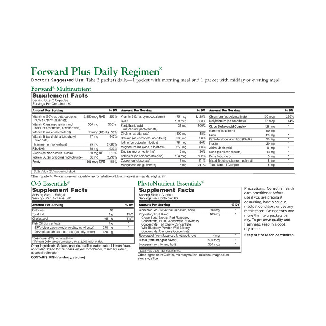 Dr. Whitaker's Forward Plus Daily Regimen - Comprehensive Multivitamin Supplement Supports Optimal Energy, Strength, Vitality, and Stamina - 60 Packets (30-Day Supply)