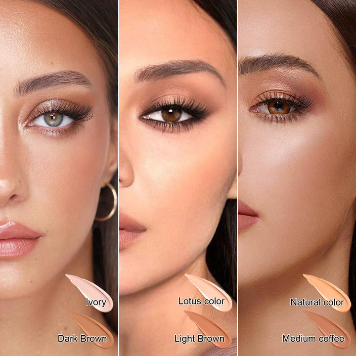 6 Colors Cream Contour Stick Makeup Kit, Primer Face Highlighter Contouring for Beginners, Highlight and Contour Kit, Cream Concealer Makeup Blush Stick, Primer Face Corrector (SET B)