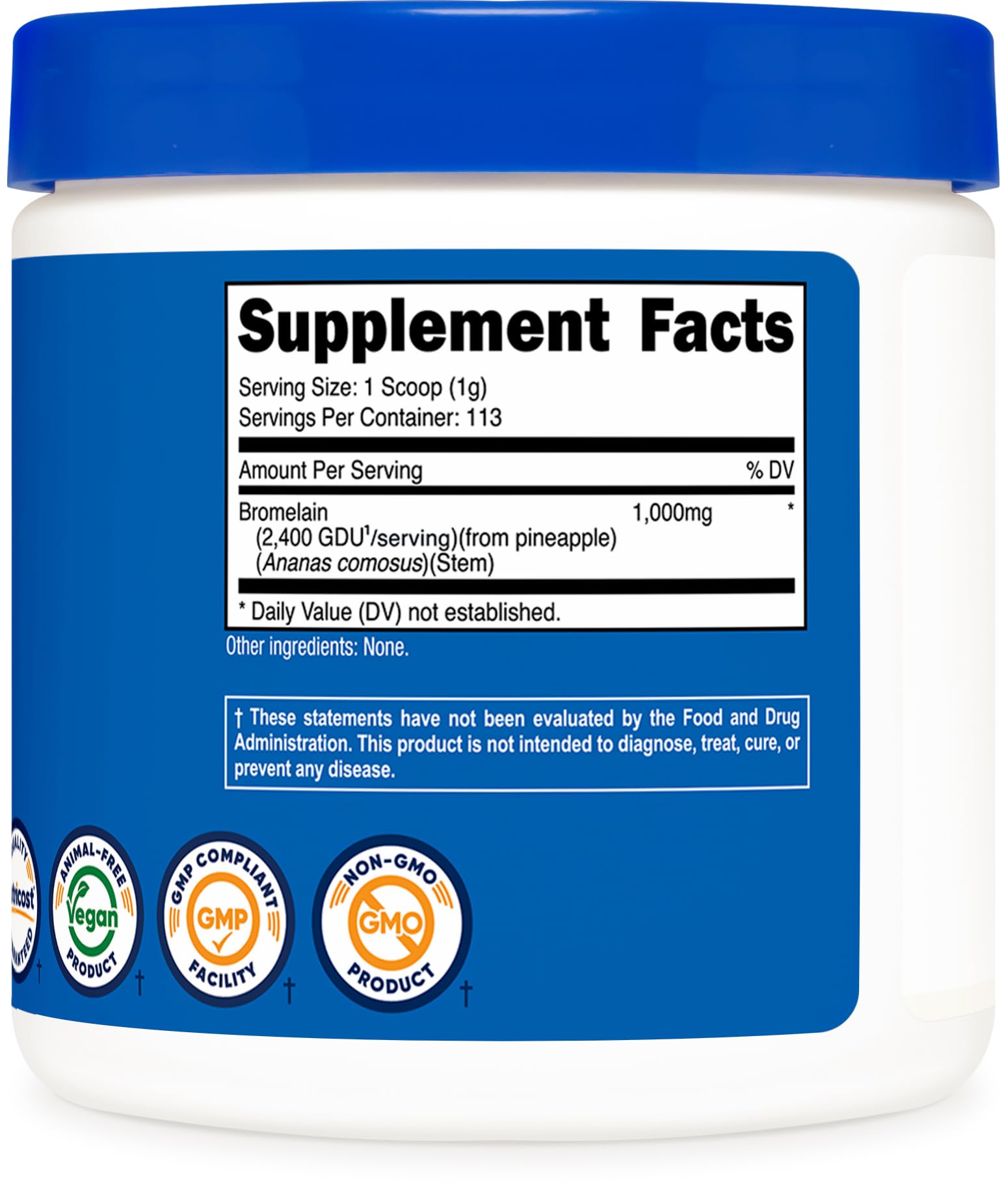 Nutricost Bromelain Powder 4 OZ - Non-GMO, Vegetarian, Gluten Free