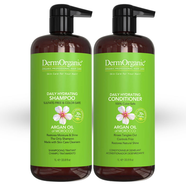 DermOrganic Daily Conditioning Shampoo 33.8oz & Daily Hydrating Conditioner 33.8oz (DUO)