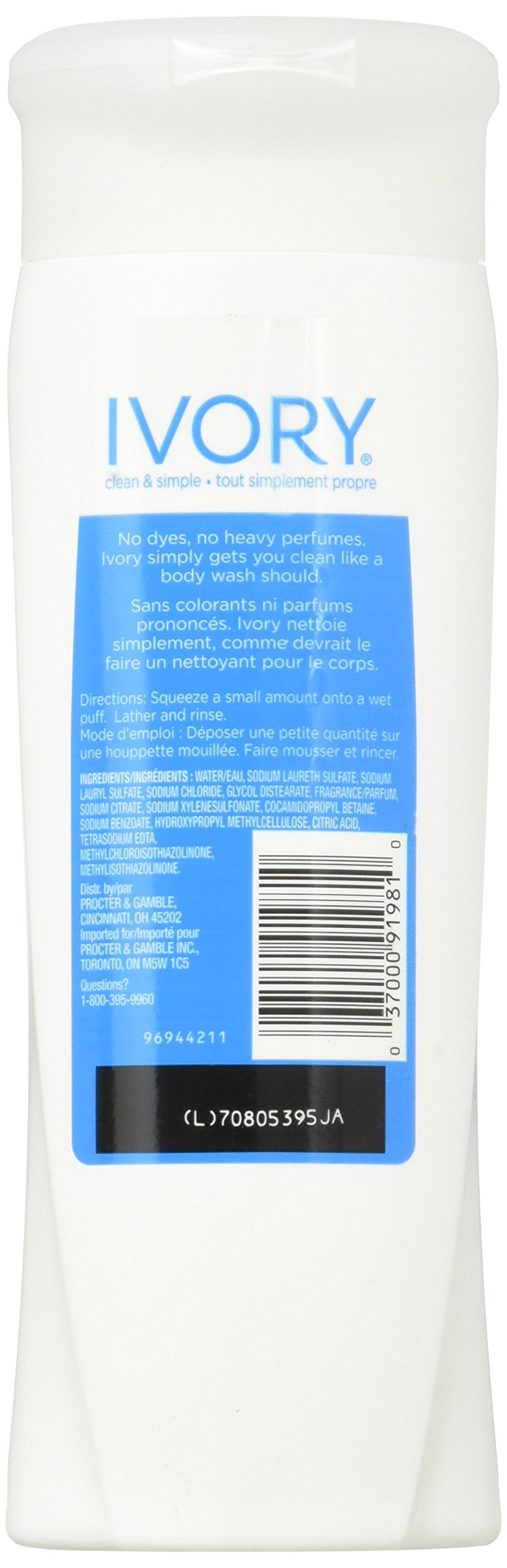 Ivory Body Wash, Original, 12 Ounces (Pack of 3) from