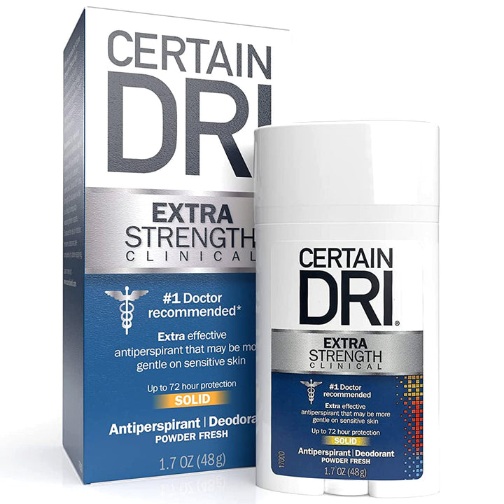 DSE Certain Dri Anti-perspirant Solid Stick - 1.7 Oz, Unscented, Unisex