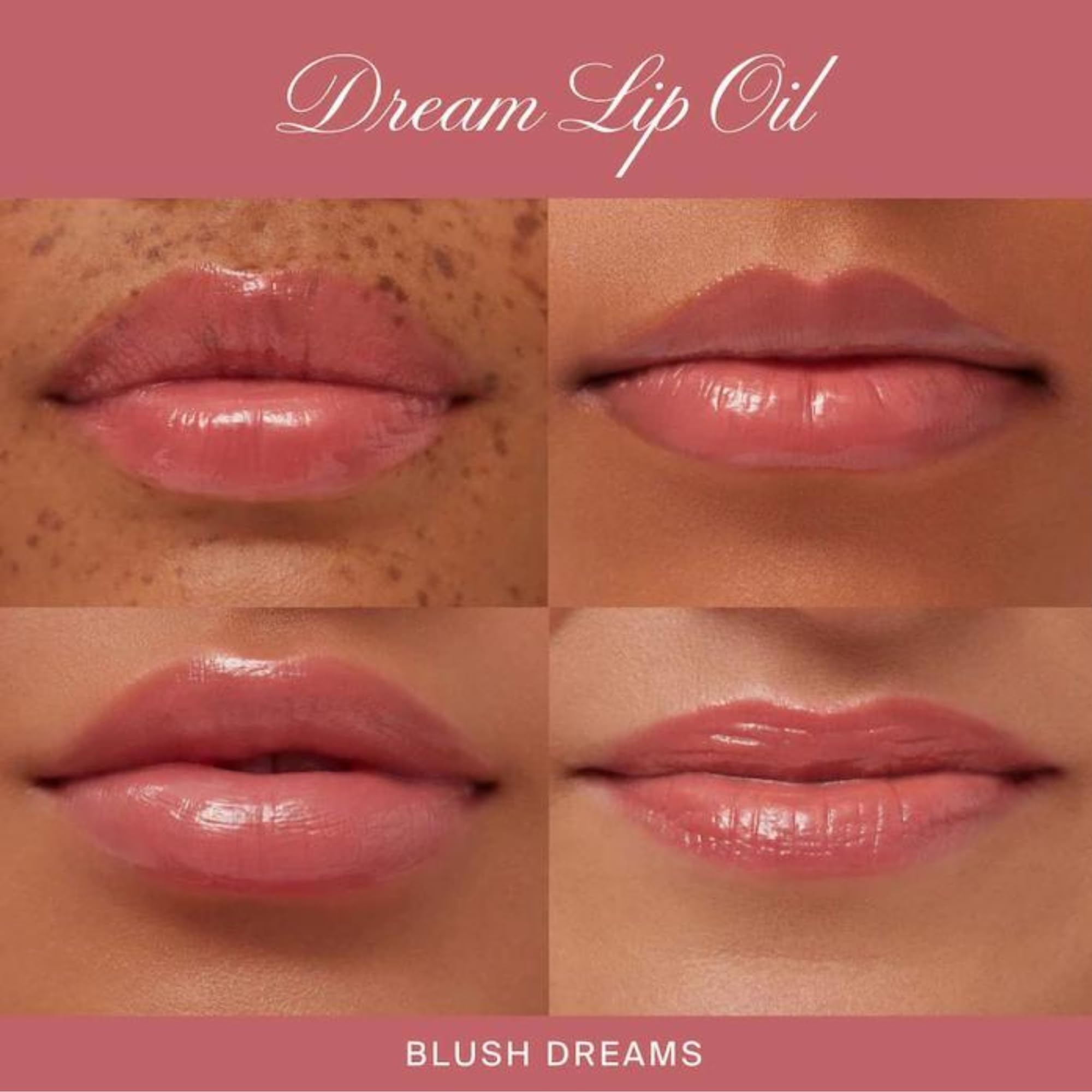 Summer Fridays Dream Lip Oil - Tinted Lip Oil with Moisturizing Sheer Coverage, High-Shine and Deep Hydration - Non-Sticky Formula for Long-Lasting Softness - Blush Dreams (0.15 Oz)