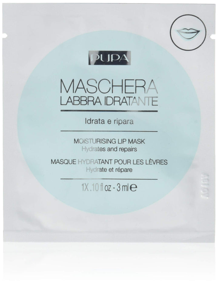 PUPA Milano Moisturizing Lip Mask - Hydrate and Repair Lips - Combat Dryness for Instant Softness - Dermatologically Tested, Paraben Free and Fragrance Free - 0.1 Oz