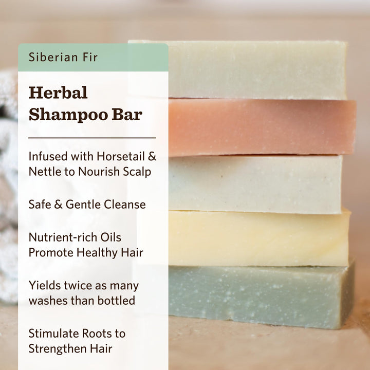 Moon Valley Organics HERBAL SHAMPOO BAR - SIBERIAN FIR (2PACK)